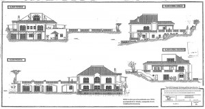 Plans for Villa Southwell for sale in the south of Spain